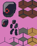 Some rough pixel art.